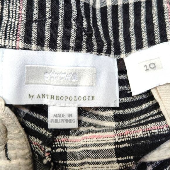 Anthropologie Ettitwa “Luca” Plaid Belted Wide-Leg Crop Pants – Size 10 – NWOT - Picture 8 of 11